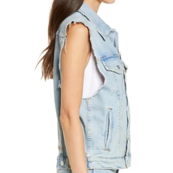 Mother Superior ‘THE DRIFTER' Light Wash Denim Vest fast as a mother size medium - Picture 5 of 15